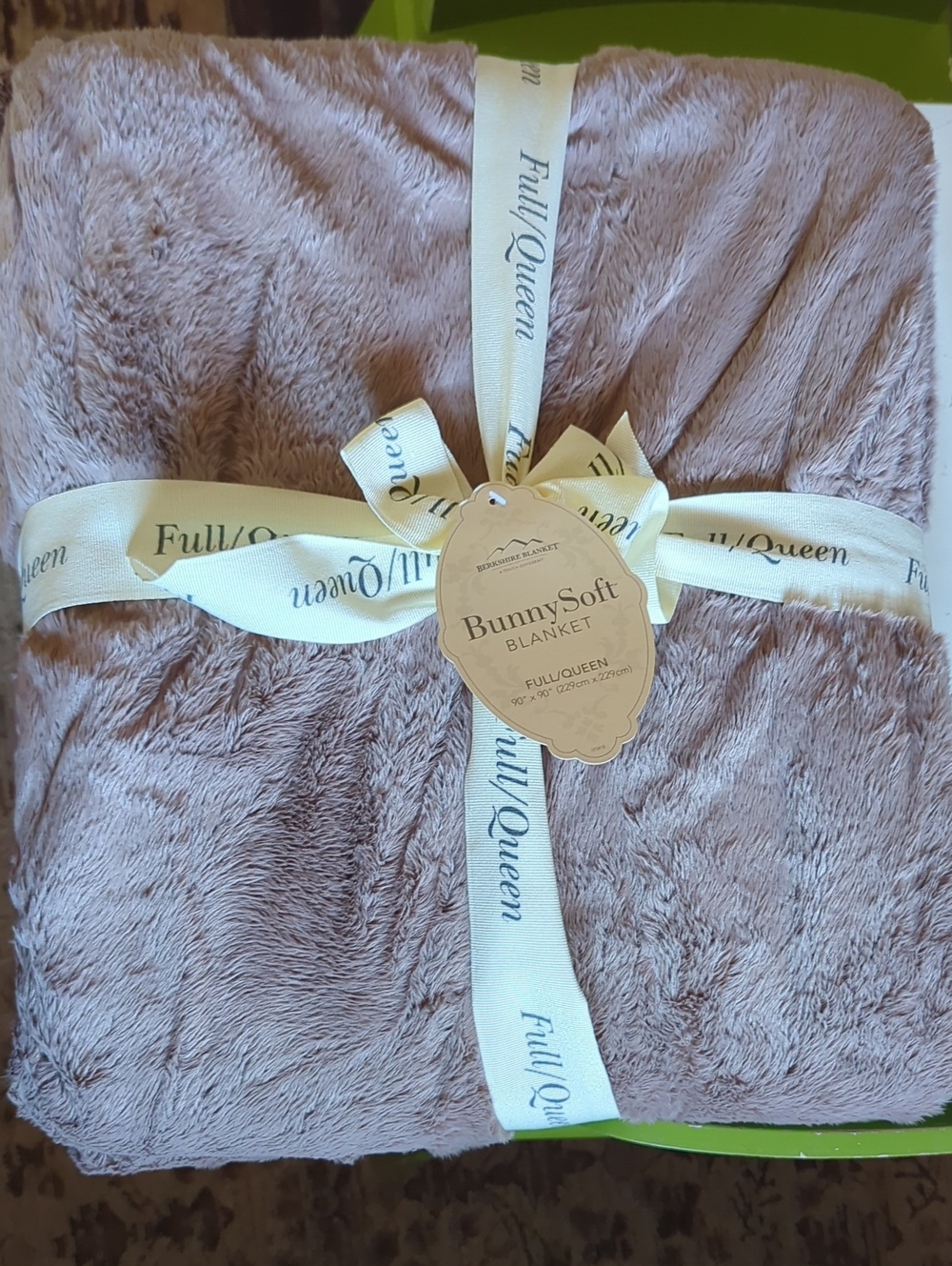 New Berkshire BunnySoft Plush Full/Queen Blanket - Light Taupe